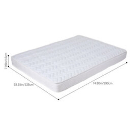 Living And Home Double Mattress Foam Pocket Spring Hybrid Mattress W 1350 X D 1900 mm - thumbnail 6