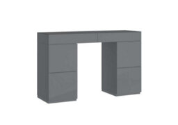 Birlea Liberty  6 Drawer Dressing Table Twin Pedestal Grey Glass - thumbnail 5