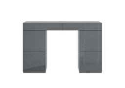 Birlea Liberty  6 Drawer Dressing Table Twin Pedestal Grey Glass - thumbnail 6