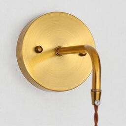 Living And Home 51.5Cm H E14 Bulb Basegold Metal Base Glass Lampshade Wall Light Sconce - thumbnail 3