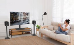 "Kanto Mounts Tts100 Height Adjustable And Swiveling Tabletop Tv Stand For 37"" - 65"" Tvs" - thumbnail 7