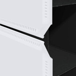 Berkfield Stylish Modular Cabinet 9 Compartments 37X115X150 Cm Black And White - thumbnail 9