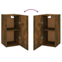 Berkfield Tv Cabinet Smoked Oak 30.5X30X60 Cm Engineered Wood - thumbnail 6