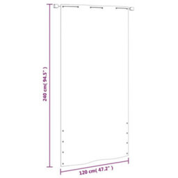 Berkfield Balcony Screen Light Green 120X240 Cm Oxford Fabric - thumbnail 5