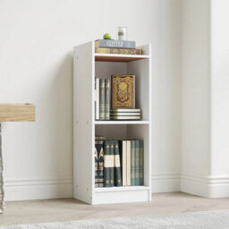 Tier Bookcase Cube Storage Unit Bookshelf Display Floor Shelf Spacesaving 2 Tier 2 Cube
