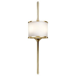 Luminosa Lighting Elstead Mona 2 Light Bathroom Wall Light Polished Brass Ip44, G9 - thumbnail 1