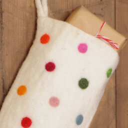 Dibor Set Of 2 Traditional Green Fair Isle Xmas Christmas Gift Bag Christmas Stocking For Kids - thumbnail 4