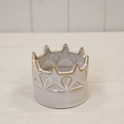 Stoneglazed Star Candle Holder - image 1