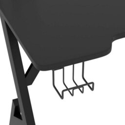 Berkfield Gaming Desk With Y Shape Legs Black 110X60X75 Cm - thumbnail 6