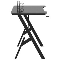 Berkfield Gaming Desk With Y Shape Legs Black 110X60X75 Cm - thumbnail 4