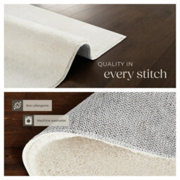 Tectake Rug Zonelle Short Pile And Ultra-Soft Carpet In Rectangular Or Round Design 160 X 230 Cm - Cream - thumbnail 5
