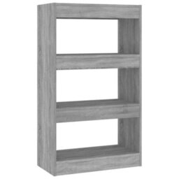 Berkfield Book Cabinet/room Divider Grey Sonoma 60X30X103 Cm Engineered Wood - thumbnail 2