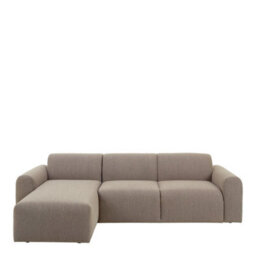 Furniture To Go Midfield Left Hand Facing 2 Seater Chaise Longue In Boucle Beige Fabric - thumbnail 2