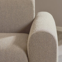 Furniture To Go Midfield Left Hand Facing 2 Seater Chaise Longue In Boucle Beige Fabric - thumbnail 6