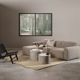 Furniture To Go Midfield Left Hand Facing 2 Seater Chaise Longue In Boucle Beige Fabric - thumbnail 4