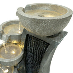 MonsterShop Outdoor Water Feature Garden Fountain Led Plug-In Pump Sleek Streams - thumbnail 8