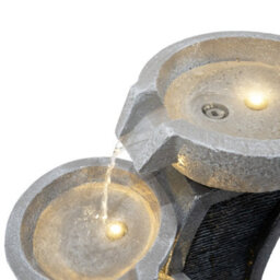 MonsterShop Outdoor Water Feature Garden Fountain Led Plug-In Pump Sleek Streams - thumbnail 7