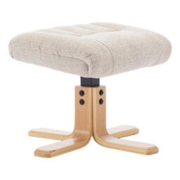 Morris Living The Paris Swivel Recliner Chair & Footstool In Lille Sand Fabric - thumbnail 9