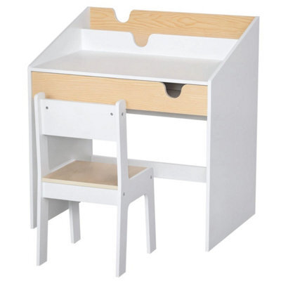 Kids Desk And Chair Set Children Study Table - image 1