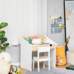 Kids Desk And Chair Set Children Study Table - thumbnail 7