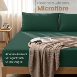 Aspire Homeware Emerald Fitted Sheet 40Cm Extra Deep Pocket Hypoallergenic Bed Sheet Microfiber (L)200Cm X (W)180Cm,super King - thumbnail 8