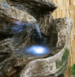 Primrose Rocky River Stone Effect Cascading Garden Patio Water Feature Fountain With Led Lights For Indoor & Outdoor Use H103Cm - thumbnail 6