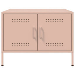 Berkfield Coffee Table Pink 68X50X50.5 Cm Steel - thumbnail 5