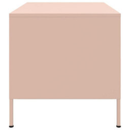 Berkfield Coffee Table Pink 68X50X50.5 Cm Steel - thumbnail 6