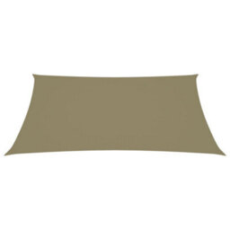 Berkfield Sunshade Sail Oxford Fabric Rectangular 3X5 M Beige - thumbnail 2