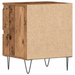 Berkfield Modern Bedside Cabinets 2 Pcs Old Wood 40X35X50 Cm Engineered Wood - thumbnail 8