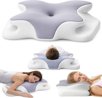 Zuvo Cervical Memory Foam Pillow For Neck And Shoulder Support Orthopaedic Contour Design Ideal For Side And Back Sleepers - image 1