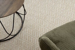 RugsX Carpet Origi 3739 Cream Beige - Frame, Herringbone Flat-Woven Sisal String 136X190 Cm - thumbnail 5