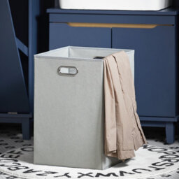Sobuy Bzr114-B,laundry Cabinet Bathroom Storage Chest, Navy ,blue,w40Xd40Xh95 - thumbnail 5