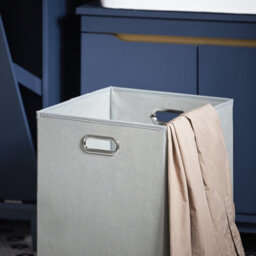Sobuy Bzr114-B,laundry Cabinet Bathroom Storage Chest, Navy ,blue,w40Xd40Xh95 - thumbnail 6