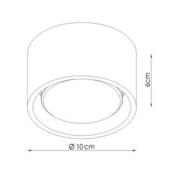 Luminosa Lighting Luminosa Modo Surface Mounted Downlight Blue 1X Gx53 - thumbnail 6