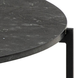 Furniture To Go Lamoine Round Coffee Table In Matt Black - thumbnail 6