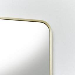 Melody Maison Tall Gold Curved Framed Wall / Leaner Mirror 135Cm X 40Cm - thumbnail 4