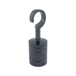 Ropeservices Uk 8 X 28mm Gun Metal Black Decking Rope Hook Fittings Fixings Barrier Set - thumbnail 3