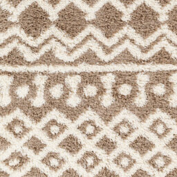 Livabliss Urban Shaggy-Geometric Brown Ivory Soft Plush Pile Living Bedroom Rug 200 X 290 Cm Easy Care, Non Shedding - thumbnail 7