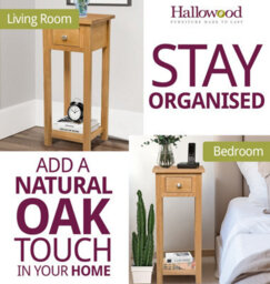 Hallowood Furniture Waverly Oak Small Telephone Table - thumbnail 6