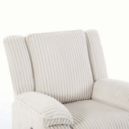 More4Homes Verona Jumbo Cord Manual Recliner Chair (Beige) - thumbnail 6