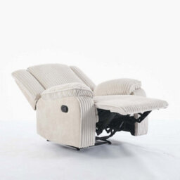 More4Homes Verona Jumbo Cord Manual Recliner Chair (Beige) - thumbnail 4
