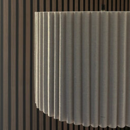 CGC Interiors Cgc Allegra Oatmeal Linen Fine Scallop Extra Large Drum Lampshade - thumbnail 5
