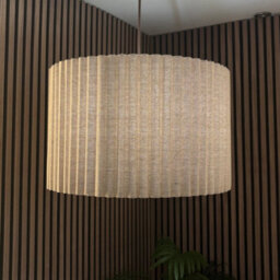CGC Interiors Cgc Allegra Oatmeal Linen Fine Scallop Extra Large Drum Lampshade - thumbnail 7