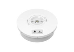 CGC Lighting Cgc Surface Mount Round Ip65 Emergency Downlight White Finish With Changeable Corridor And Open Area Lens Included - thumbnail 1