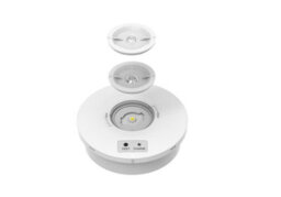 CGC Lighting Cgc Surface Mount Round Ip65 Emergency Downlight White Finish With Changeable Corridor And Open Area Lens Included - thumbnail 3