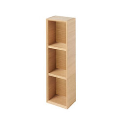 GoodHome Avela Matt Wall-Mounted 3 Shelves Storage Unit (D) 150mm (H) 700mm - thumbnail 1