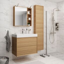 GoodHome Avela Matt Wall-Mounted 3 Shelves Storage Unit (D) 150mm (H) 700mm - thumbnail 2