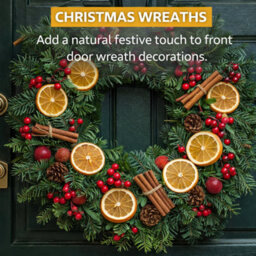 H4H 45X Dried Orange Slices Natural Fruit For Christmas Craft Wreath Florist Decoration Uk - thumbnail 6