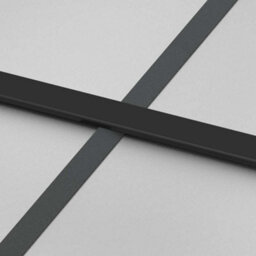 Berkfield Modern Sliding Door Black 76X205 Cm Tempered Glass And Aluminium - thumbnail 6
